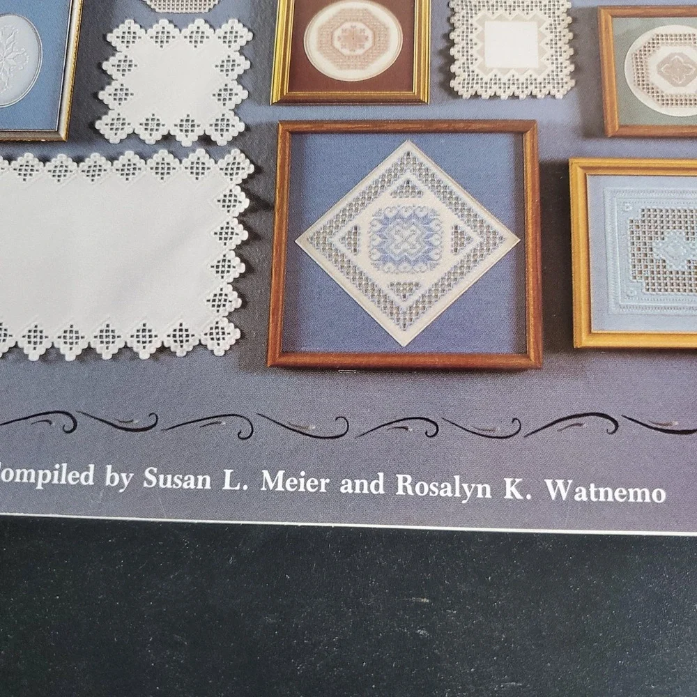 Lot Of 5 Mixed Hardanger Embroidery  patterns Design Instruction Sweetheart Tree